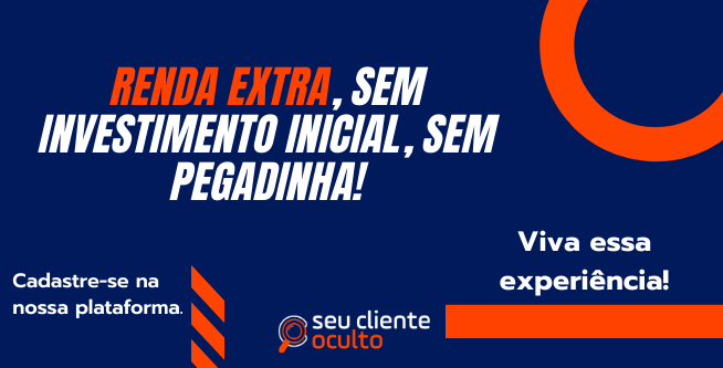 Ganhe dinheiro extra fazendo pesquisas de cliente oculto